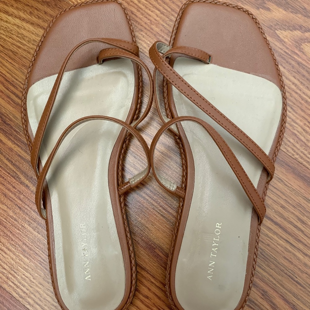 Ann Taylor Square-Toe Sandals
